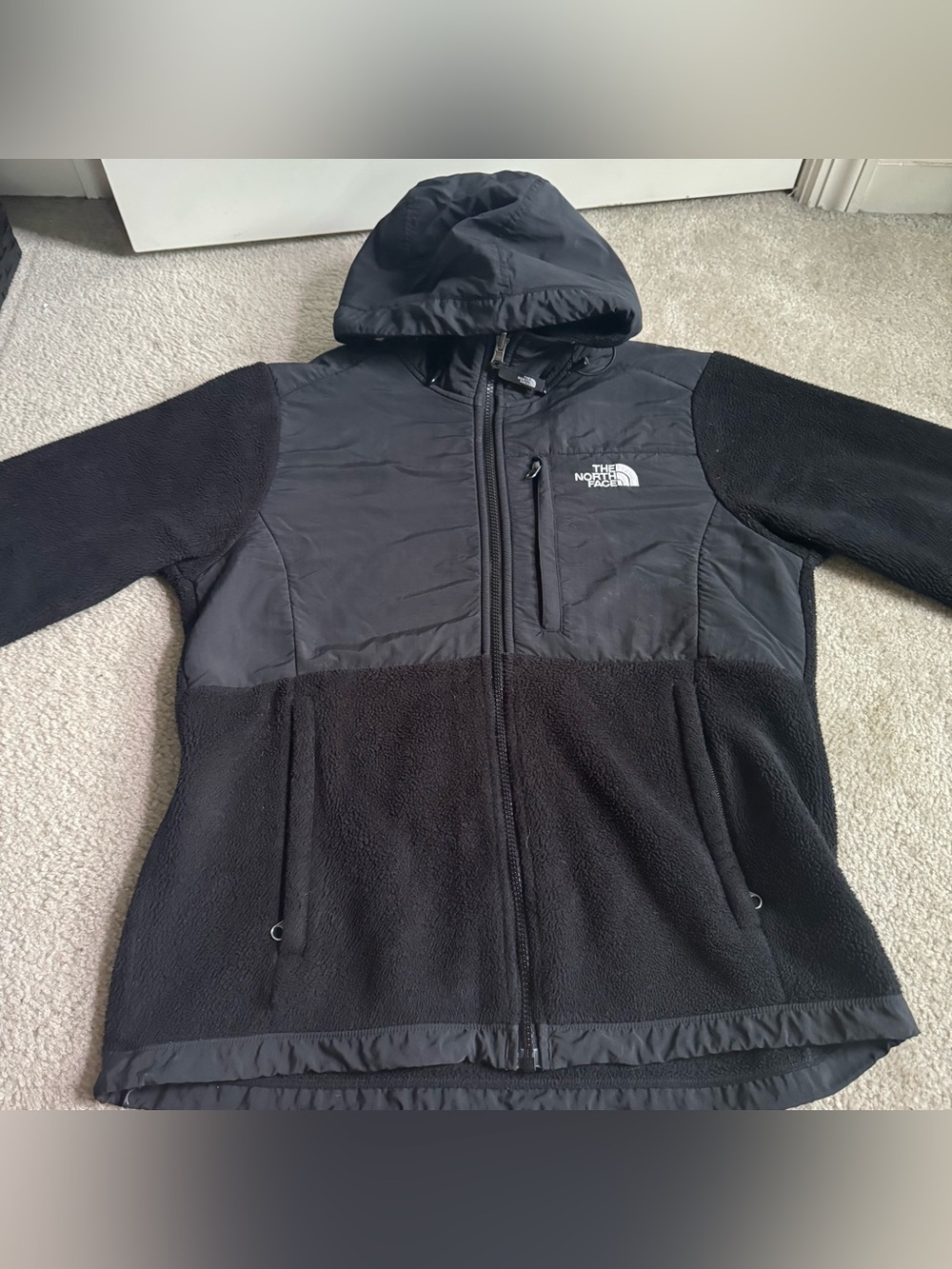 The North Face Womens Black Fleece Retro Denali Full Zip Jacket